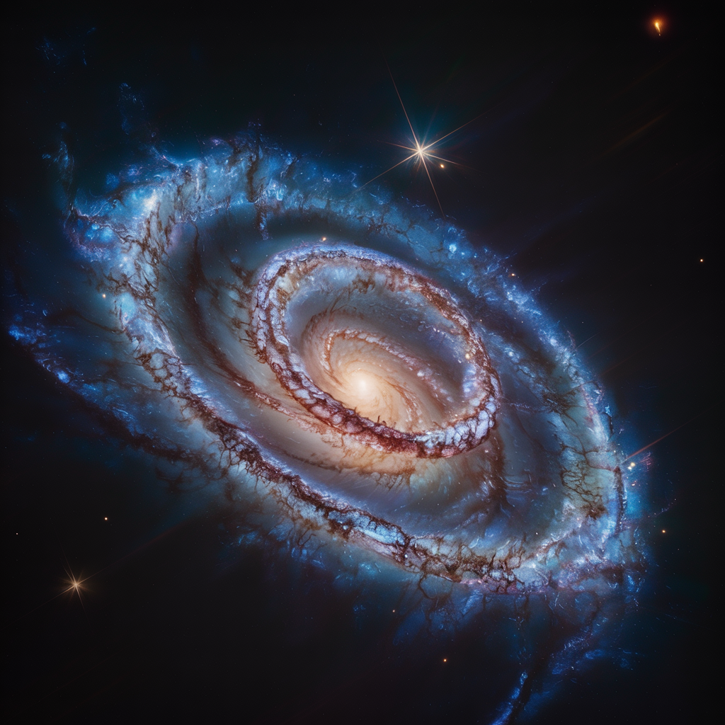 Milky Way galaxy arching above a minimal horizon at night